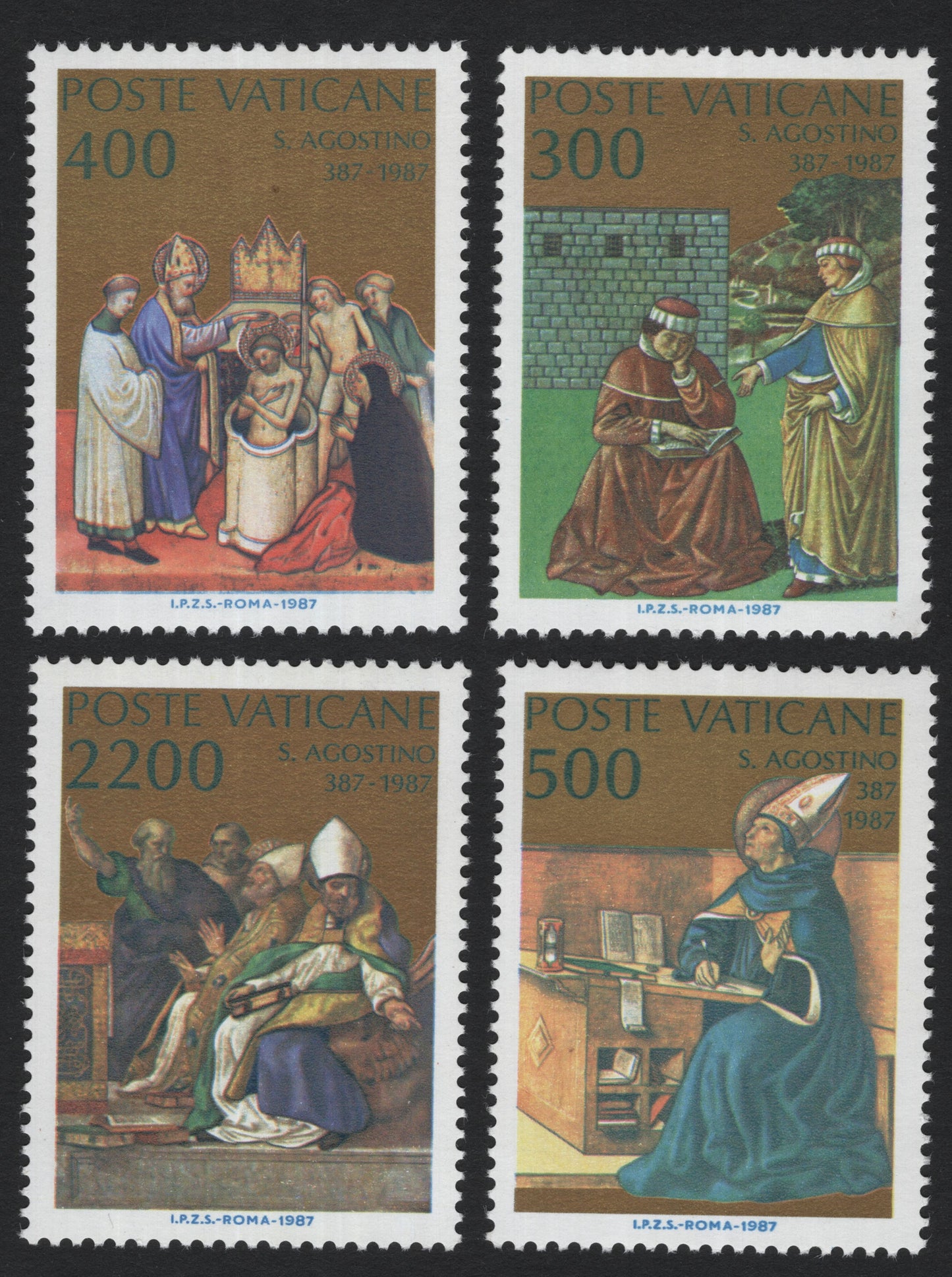 SCG5261 - Vatican City – 1987 St. Augustine Commemorative Set