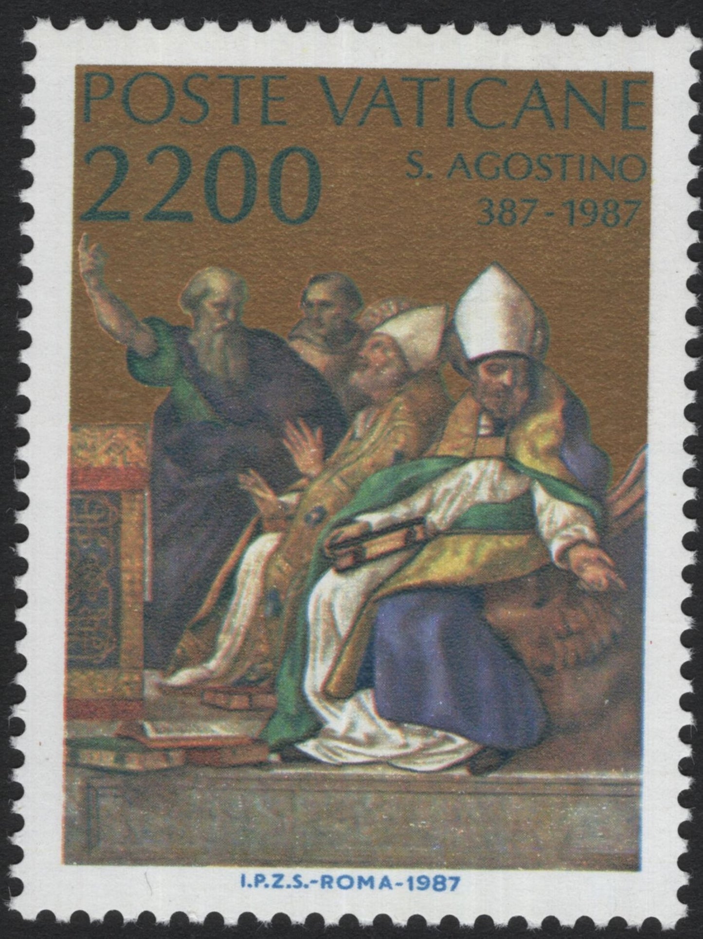 SCG5261 - Vatican City – 1987 St. Augustine Commemorative Set