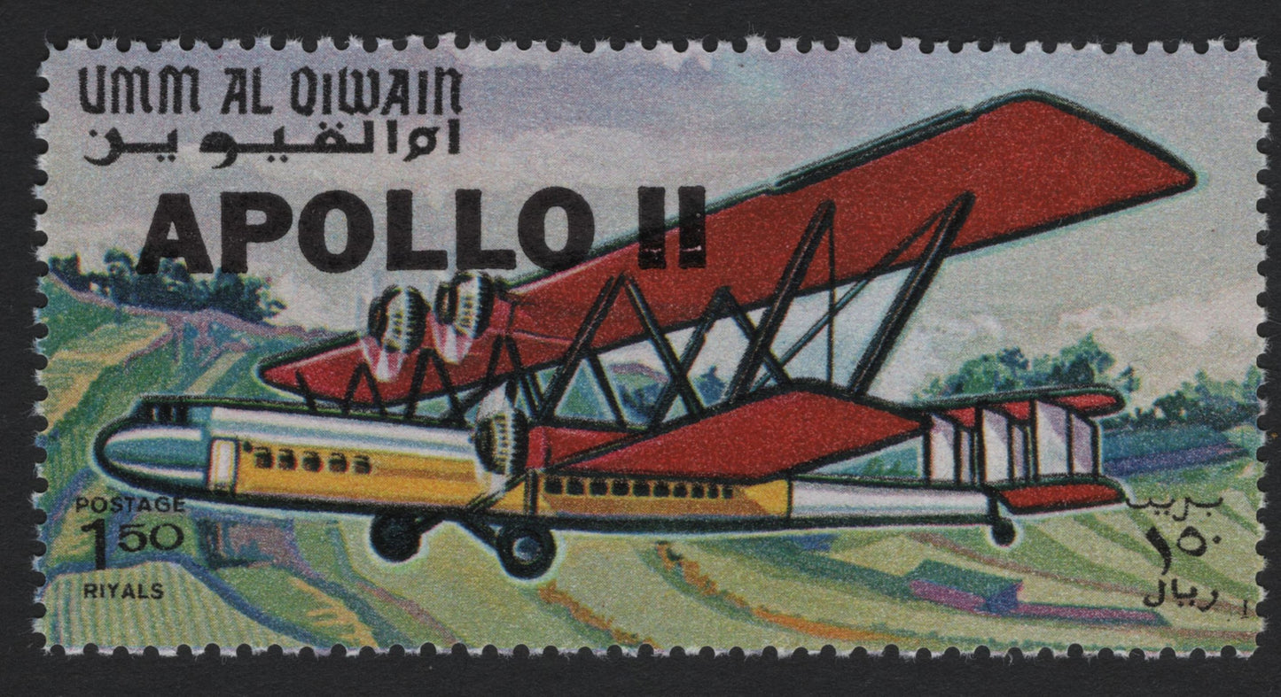 SCG5267 - Umm Al Qiwain – 1969 “Apollo 11” Airmail Overprint Set