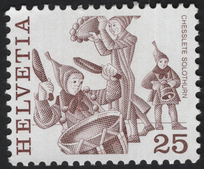 SCG5191 - Switzerland – Traditional Festivals Issue (Silvesterkläuse Herisau & Chesslete Solothurn) – 1969
