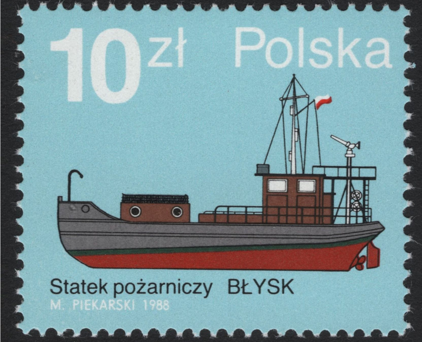 SCG5192 - Poland 1988 Firefighting Ships Set