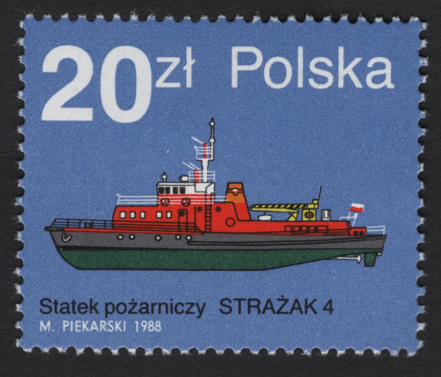 SCG5192 - Poland 1988 Firefighting Ships Set