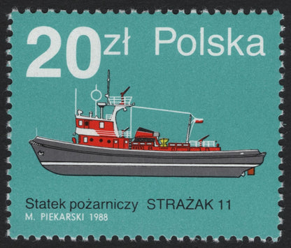 SCG5192 - Poland 1988 Firefighting Ships Set