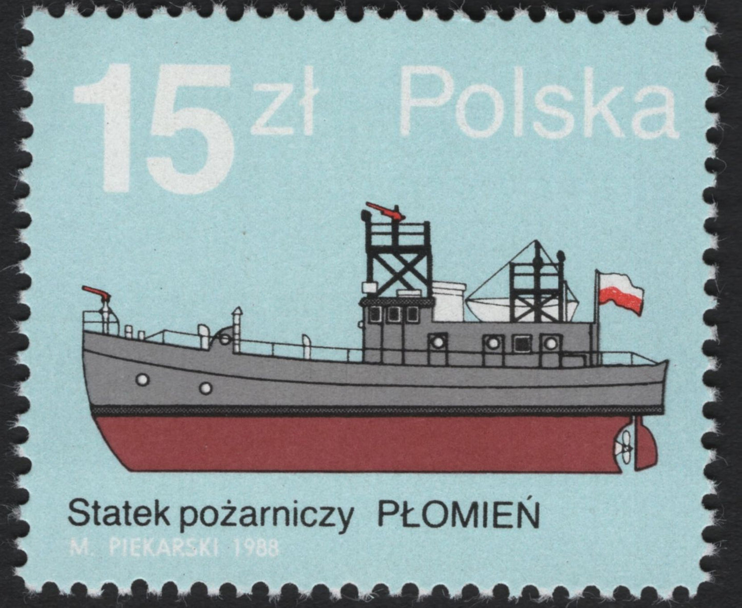 SCG5192 - Poland 1988 Firefighting Ships Set