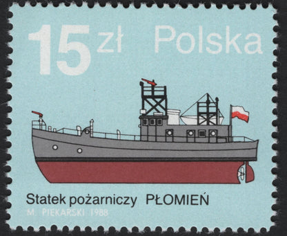 SCG5192 - Poland 1988 Firefighting Ships Set