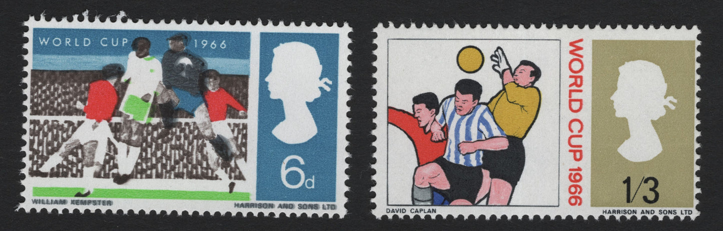 SCG5200 - Great Britain 1966 FIFA World Cup Stamps (6d & 1/3 Values)
