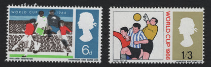 SCG5200 - Great Britain 1966 FIFA World Cup Stamps (6d & 1/3 Values)