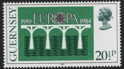 SCG5201 - Guernsey 1984 Europa – CEPT Anniversary Bridge Design (Set of 2)