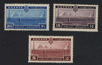 SCG5202 - Egypt 1938 International Telecommunications Congress – Giza Pyramids & Sphinx