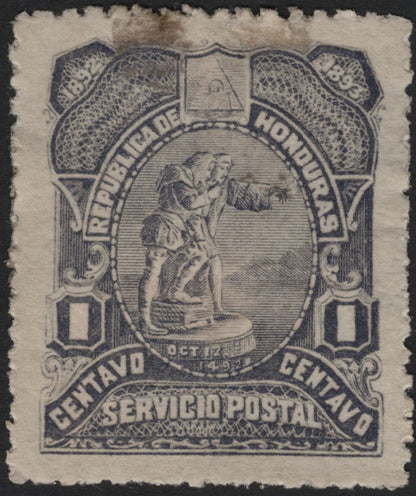 SCG5208 - Honduras 1892–1893 Columbus 400th Anniversary Issue – Postal Service Centavos
