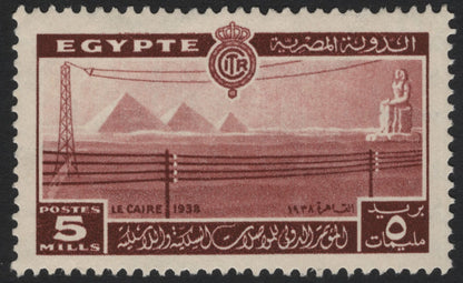 SCG5202 - Egypt 1938 International Telecommunications Congress – Giza Pyramids & Sphinx