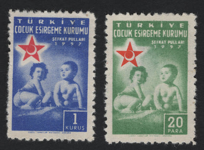 SCG5203 - Turkey 1957 Child Protection Charity Stamps – Çocuk Esirgeme Kurumu