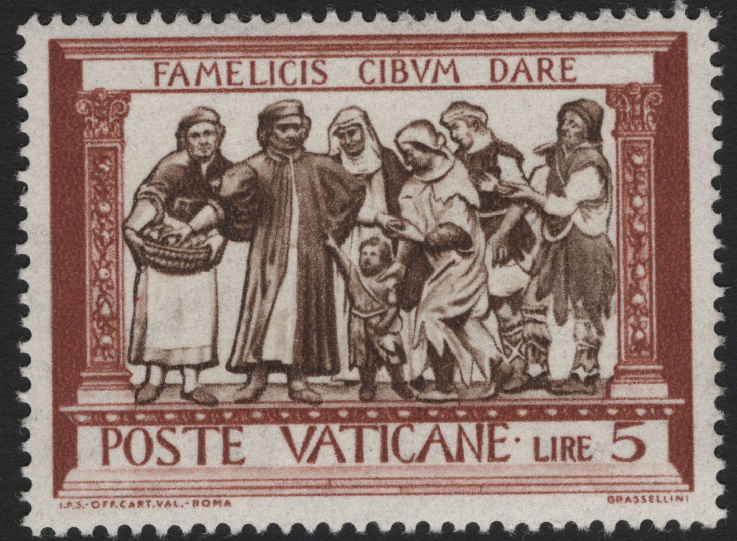 SCG5204 - Vatican City 1950 – Works of Mercy (Set of 3 Stamps)