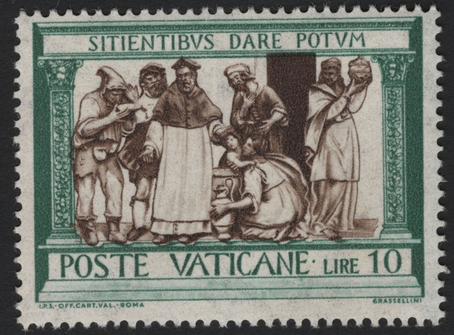 SCG5204 - Vatican City 1950 – Works of Mercy (Set of 3 Stamps)