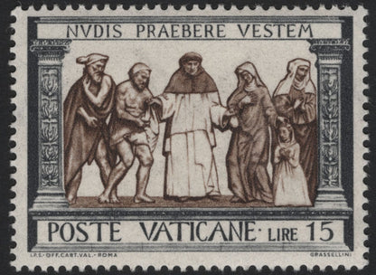 SCG5204 - Vatican City 1950 – Works of Mercy (Set of 3 Stamps)