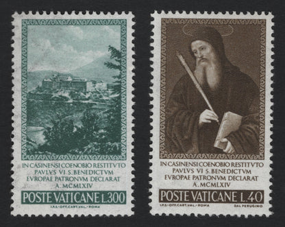 SCG5206 - Vatican City 1964 – St. Benedict, Patron of Europe (Set of 2)