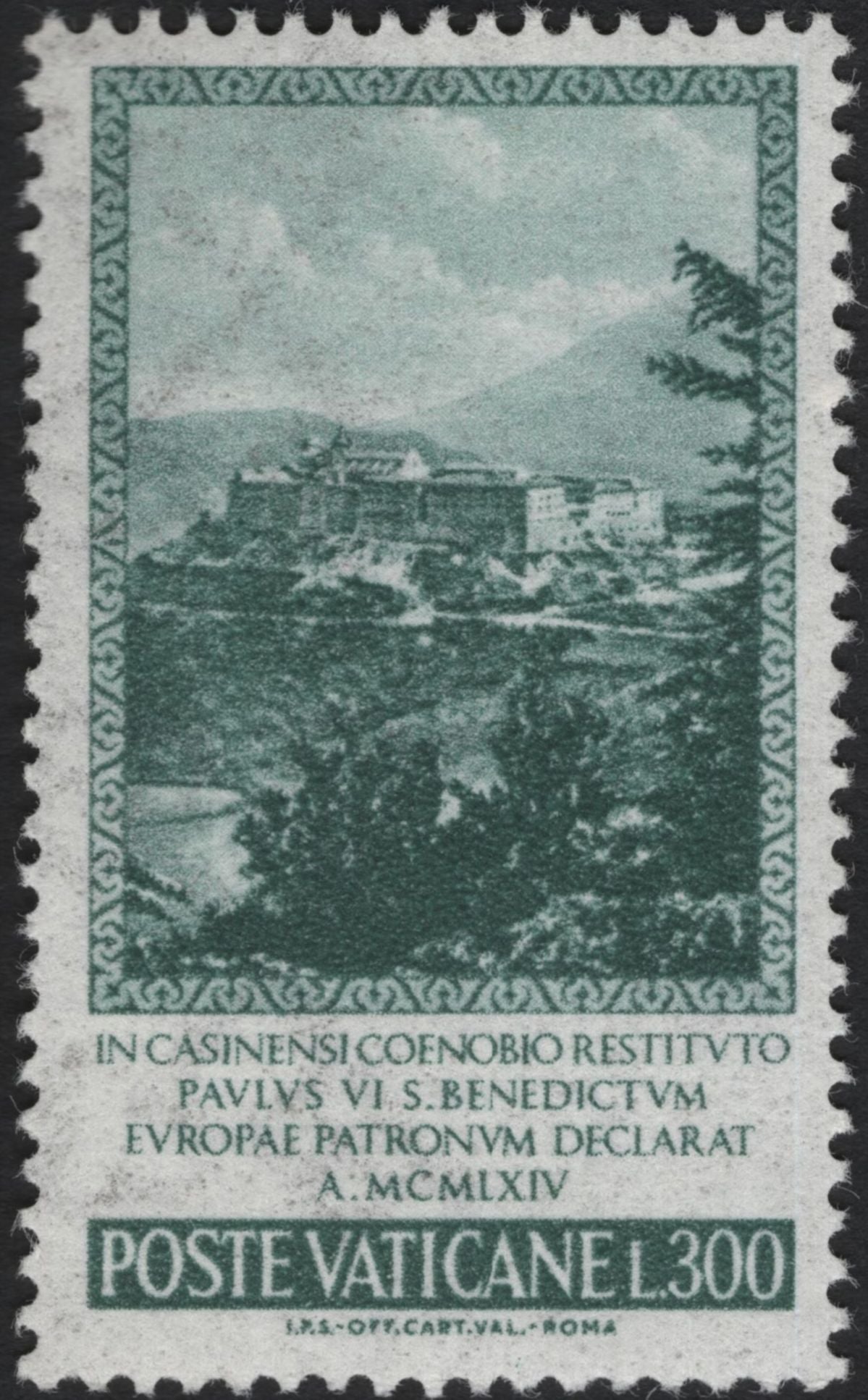 SCG5206 - Vatican City 1964 – St. Benedict, Patron of Europe (Set of 2)