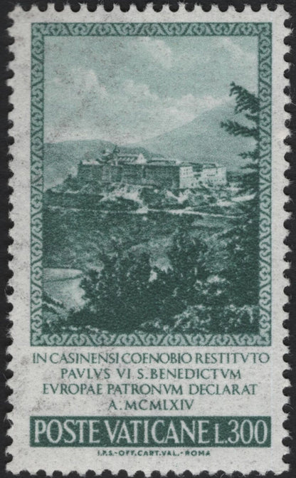 SCG5206 - Vatican City 1964 – St. Benedict, Patron of Europe (Set of 2)