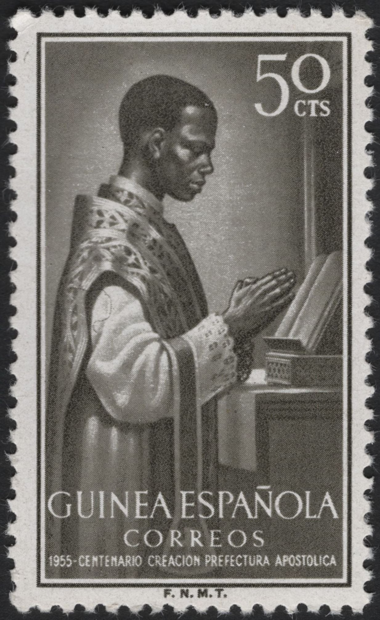 SCG5213 - Spanish Guinea 1955 – Centenary of the Apostolic Prefecture (Charity Issue)