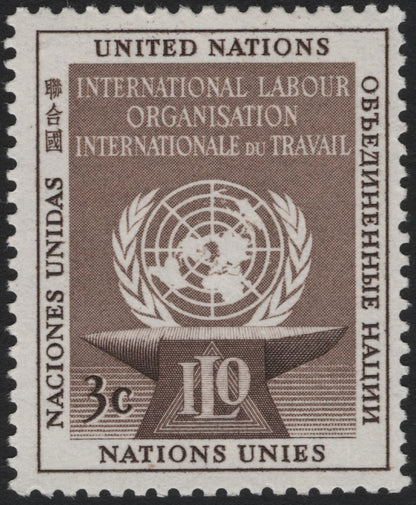 SCG5209 - United Nations 1959 – International Labour Organisation (ILO) Commemorative Stamps