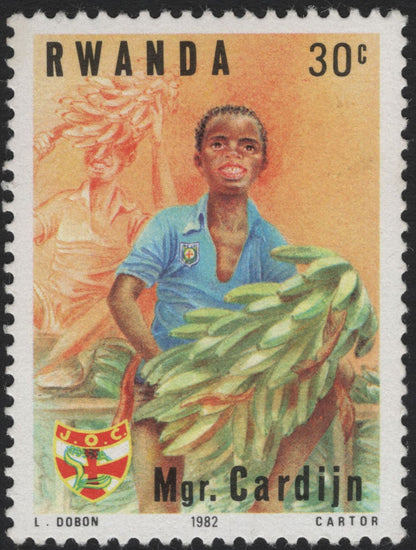 SCG5220 - Rwanda 1982 – Mgr. Cardijn Commemorative Stamps (Set of 2)
