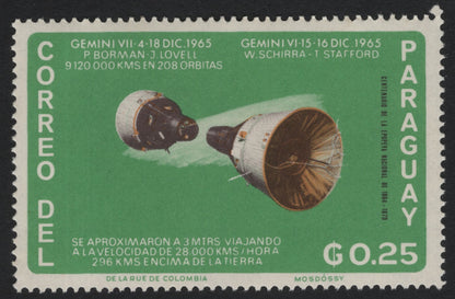 SCG5290 - Paraguay 1960s Space Exploration Stamps – Gemini & EVA Missions