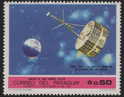 SCG5291 - Paraguay – Space Research Stamps (1968 issue)