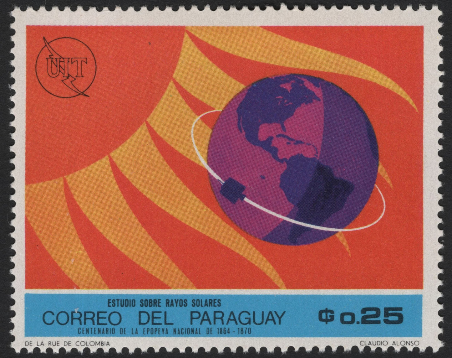 SCG5291 - Paraguay – Space Research Stamps (1968 issue)