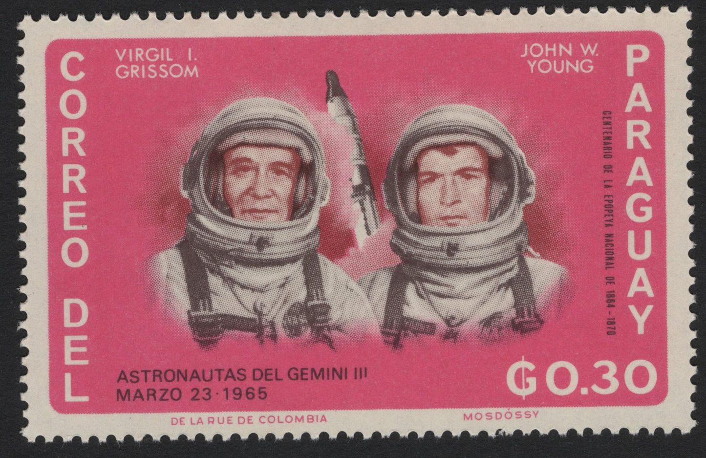 SCG5292 - Paraguay 1965 – Gemini Astronauts Issue