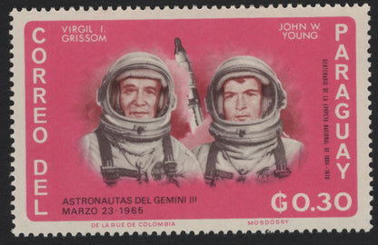 SCG5292 - Paraguay 1965 – Gemini Astronauts Issue