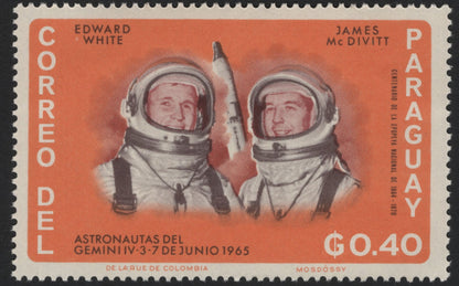 SCG5292 - Paraguay 1965 – Gemini Astronauts Issue