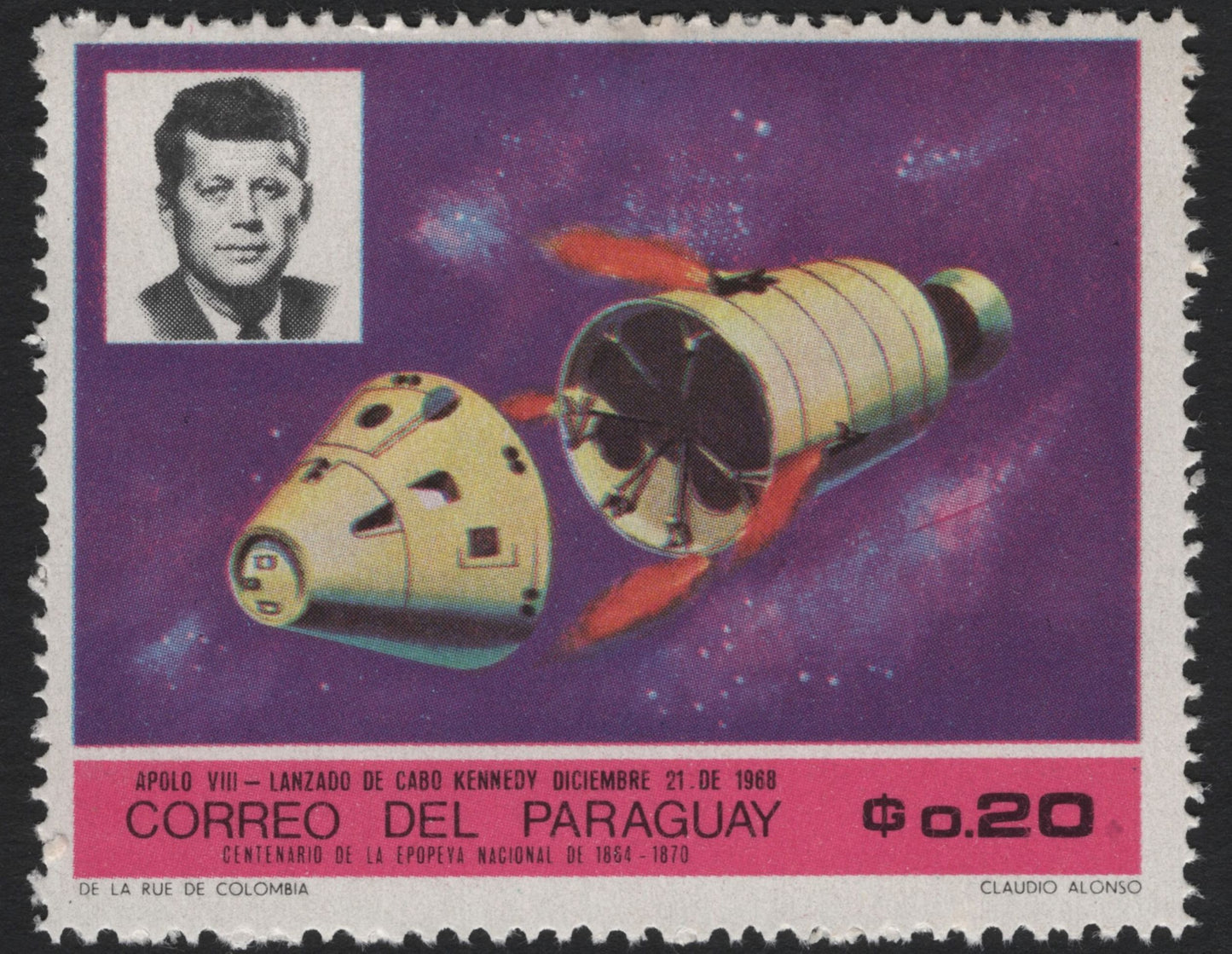 SCG5293 - Paraguay 1969 – Space Exploration Commemoratives