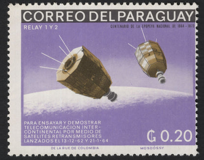SCG5296 - Paraguay 1960s – Space Telecommunications Satellites Set