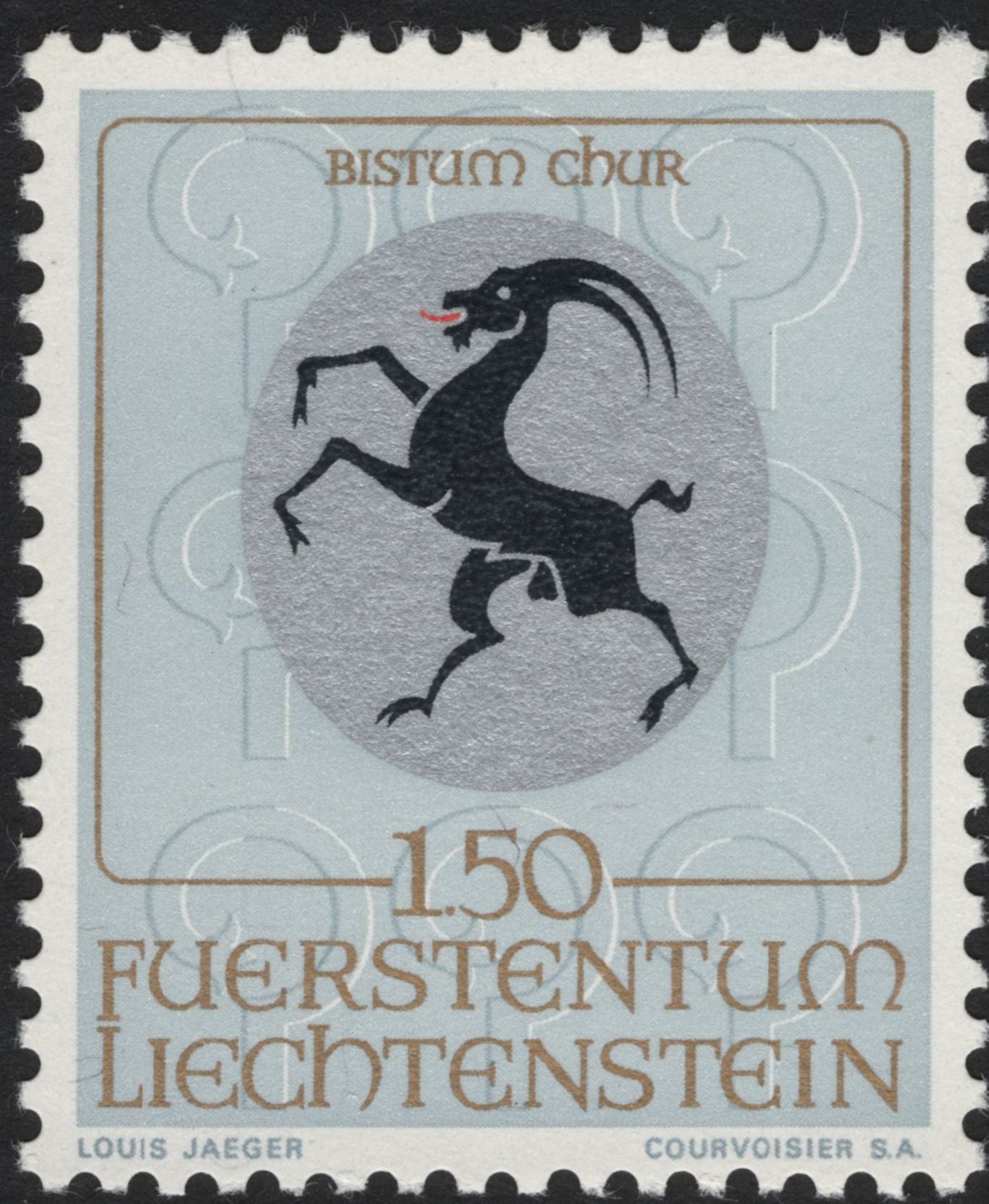 SCG5329 - Liechtenstein 1969 Monastery and Abbey Arms Stamps