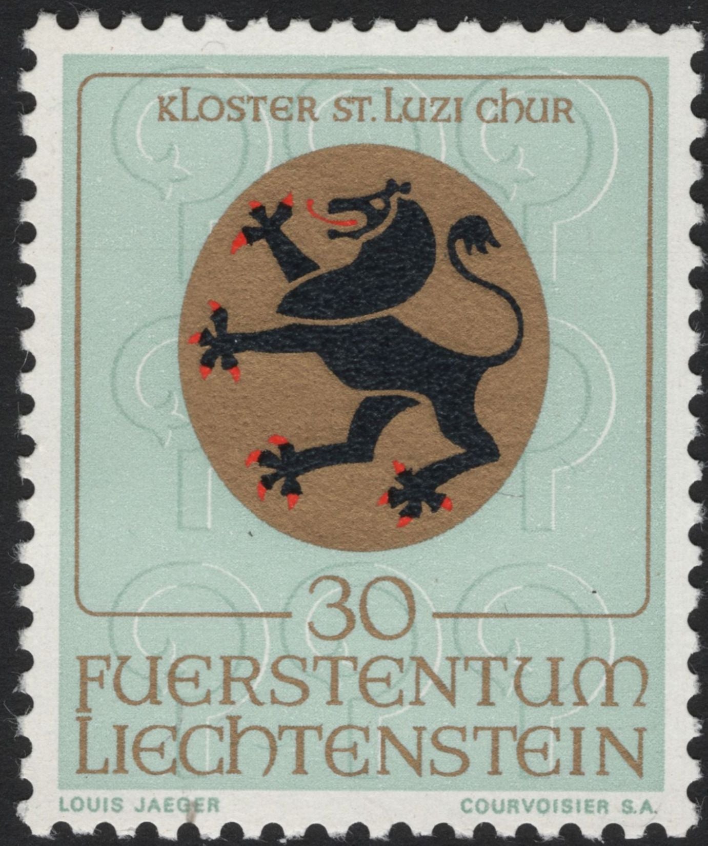 SCG5329 - Liechtenstein 1969 Monastery and Abbey Arms Stamps