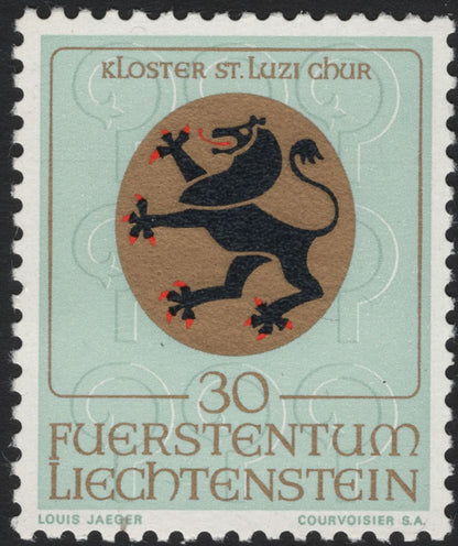 SCG5329 - Liechtenstein 1969 Monastery and Abbey Arms Stamps