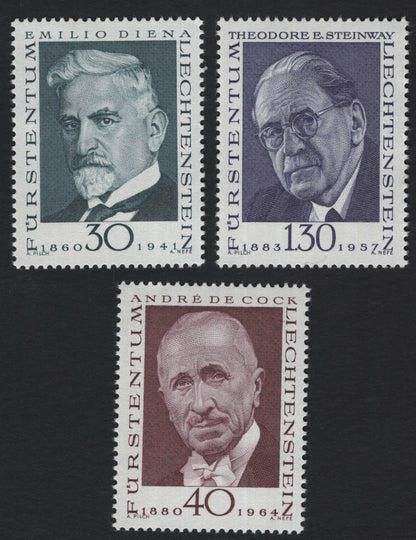 SCG5331 - Liechtenstein 1967 – Famous Personalities Definitives