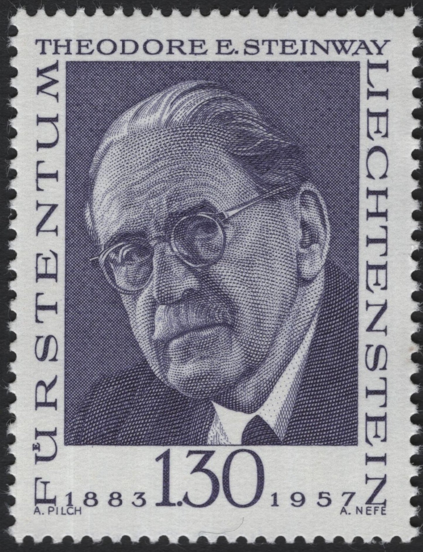 SCG5331 - Liechtenstein 1967 – Famous Personalities Definitives