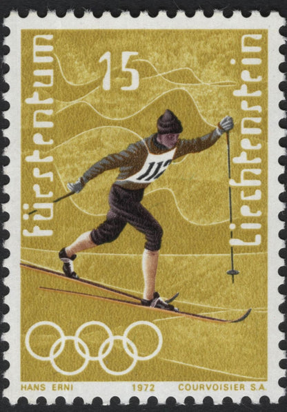 SCG5333 - Liechtenstein 1972 Winter Olympics Stamps