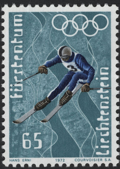 SCG5333 - Liechtenstein 1972 Winter Olympics Stamps