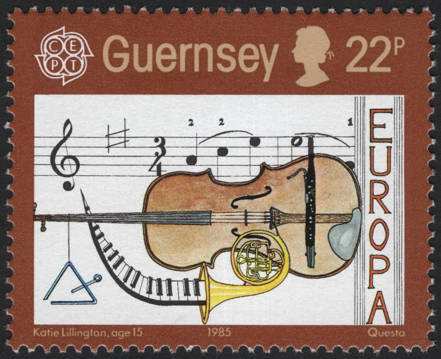 SCG5301 - Guernsey 1985 – Europa (CEPT) "Music in Europe"