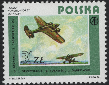 SCG5304 - Poland 1984 – Aviation Pioneers and Achievements (Set of 4)