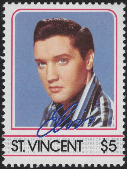 SCG5297 - St. Vincent 1985 – Elvis Presley Commemorative Issue ($5, Pair)