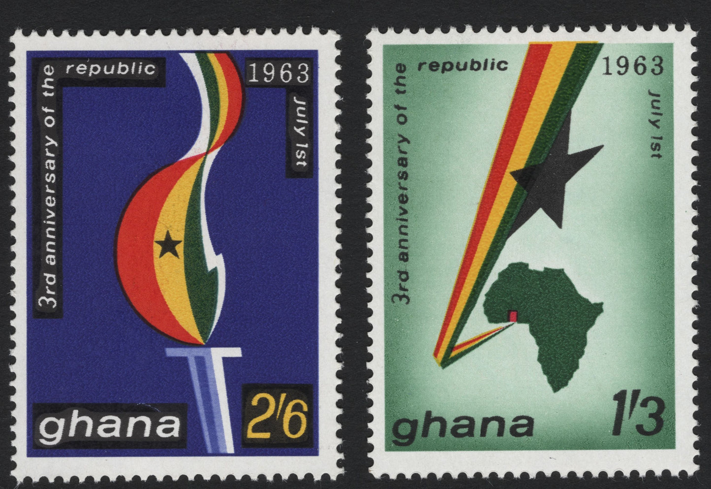 SCG5310 - Ghana 1963 – 3rd Anniversary of the Republic (July 1st)
