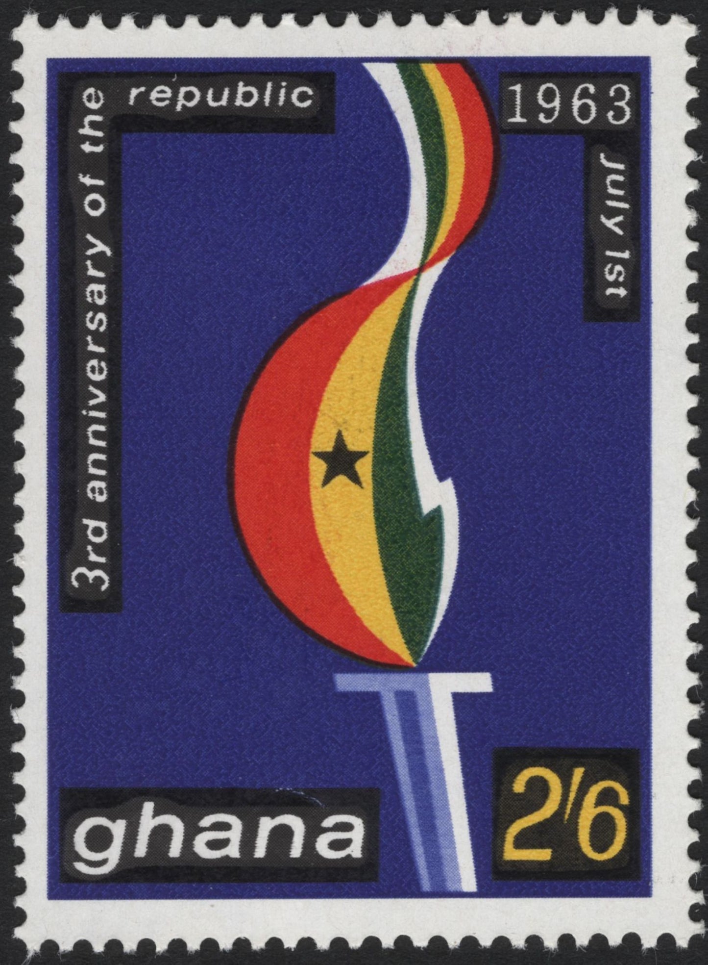 SCG5310 - Ghana 1963 – 3rd Anniversary of the Republic (July 1st)