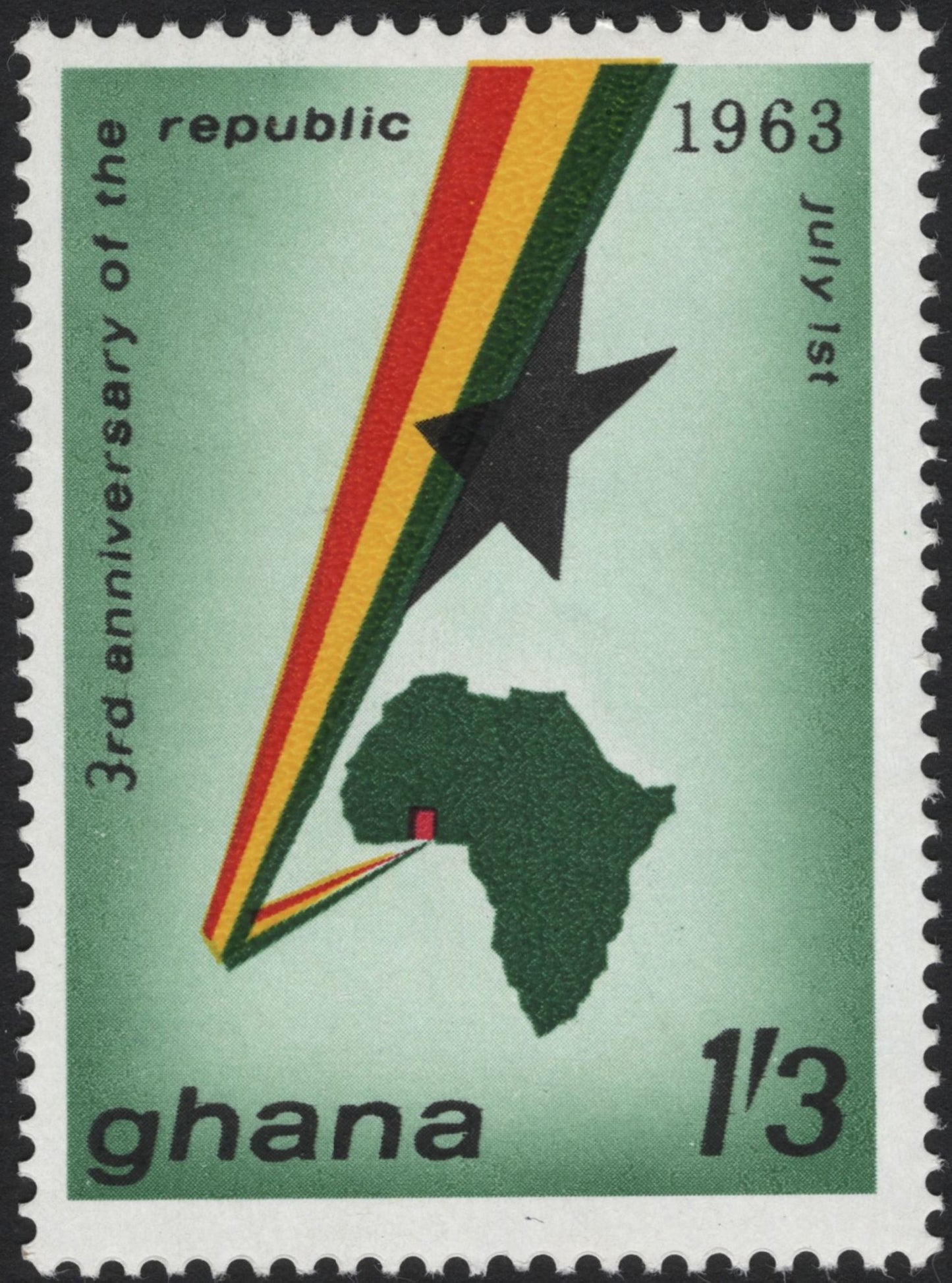 SCG5310 - Ghana 1963 – 3rd Anniversary of the Republic (July 1st)