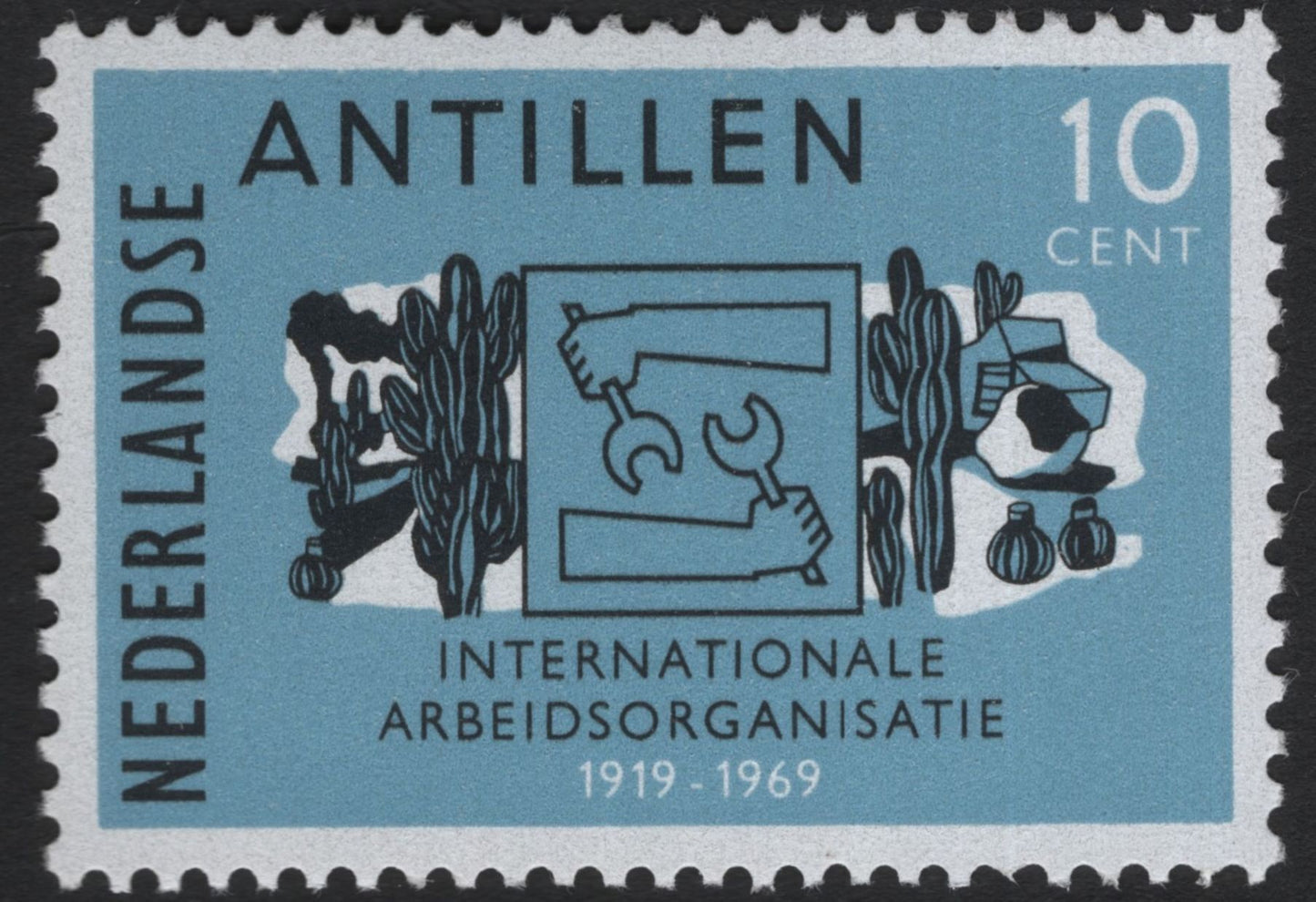 SCG5308 - Netherlands Antilles 1969 – 50th Anniversary of the International Labour Organization (ILO)