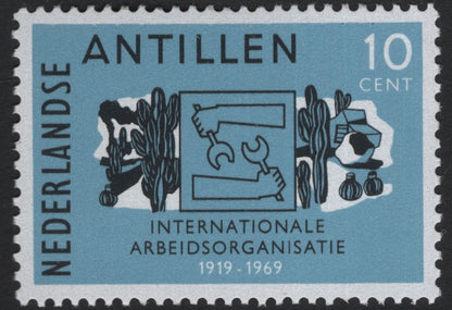 SCG5308 - Netherlands Antilles 1969 – 50th Anniversary of the International Labour Organization (ILO)