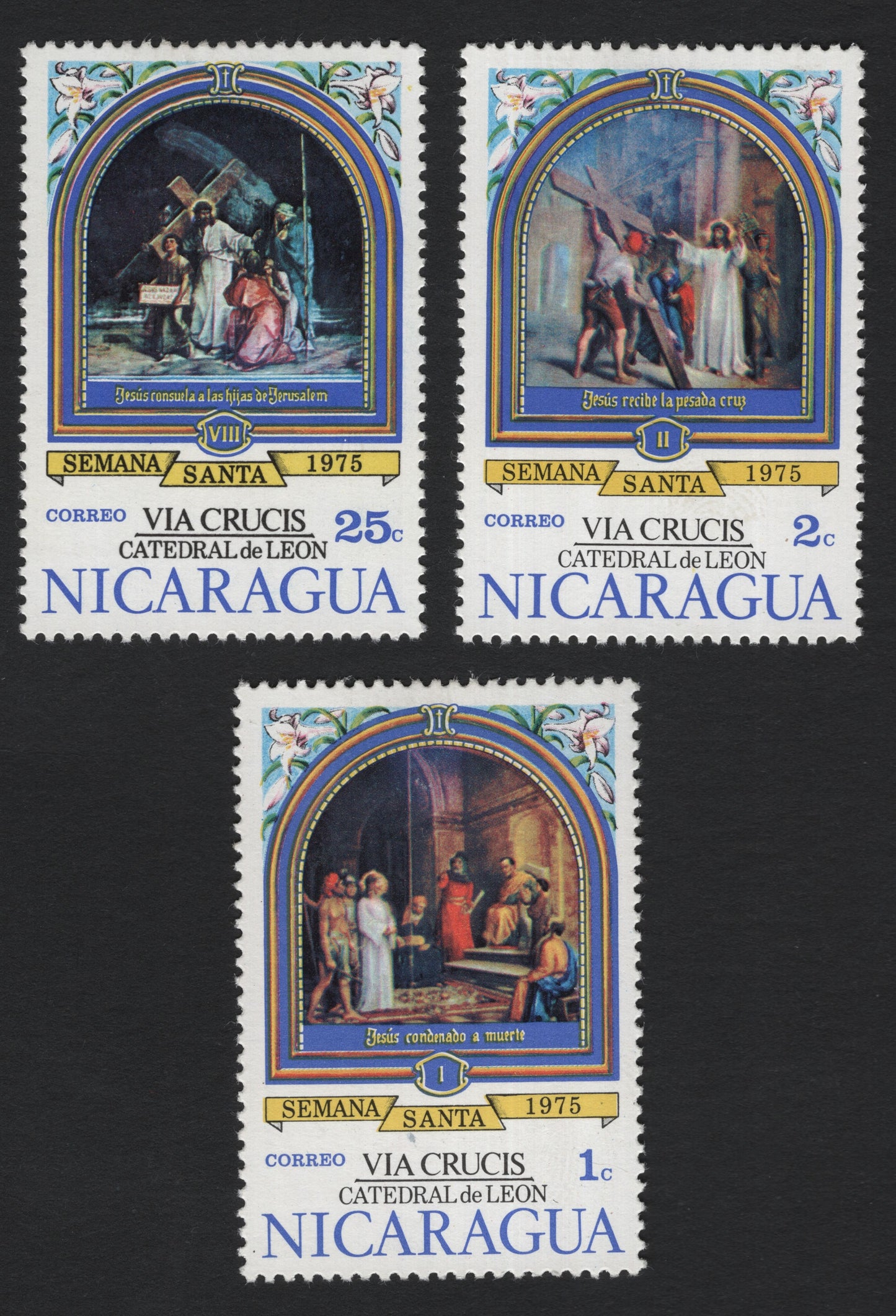 SCG5318 - Nicaragua 1975 – Via Crucis, Catedral de León (Holy Week Issue)