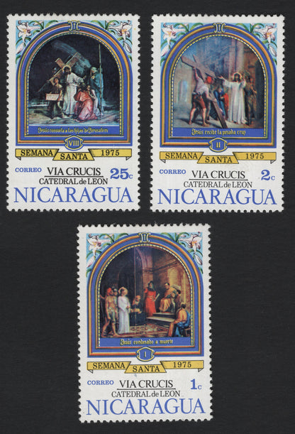 SCG5318 - Nicaragua 1975 – Via Crucis, Catedral de León (Holy Week Issue)
